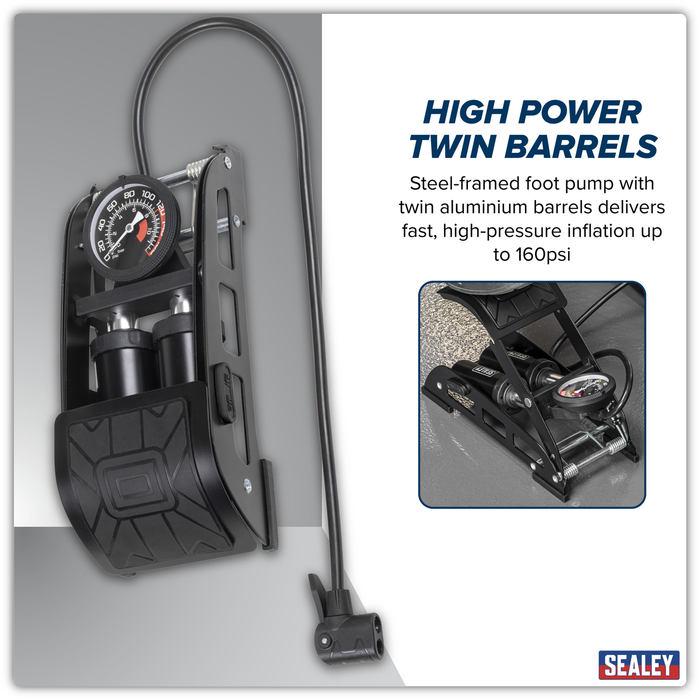 Twin Barrel Foot Pump | FP6