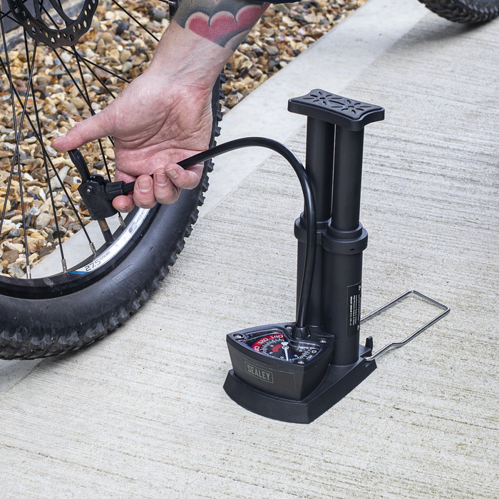 Mini Twin Barrel Bicycle Foot Pump | FP7