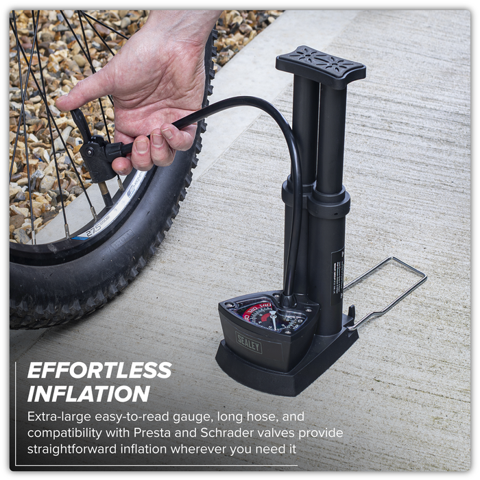 Mini Twin Barrel Bicycle Foot Pump | FP7