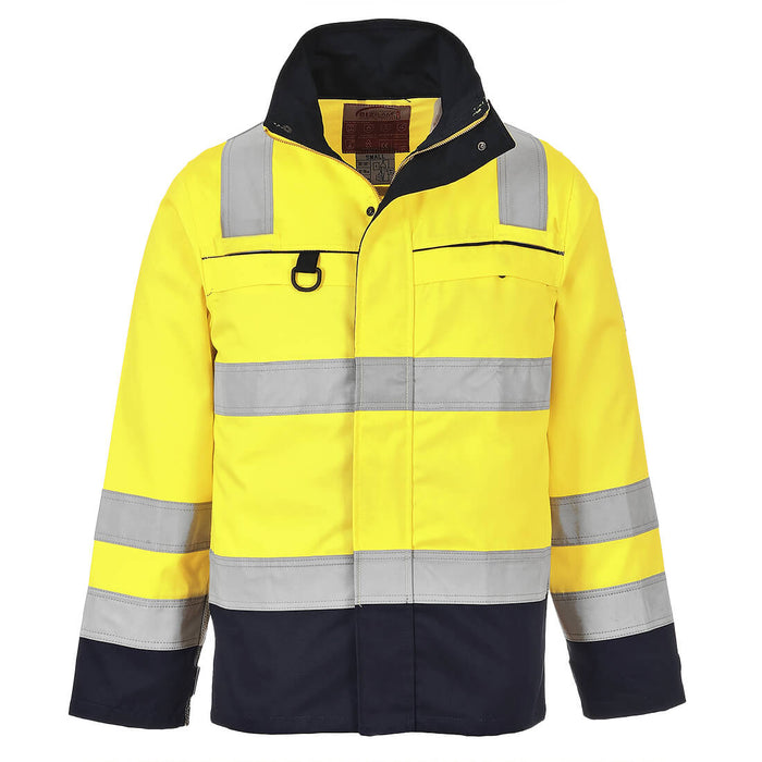 Portwest BizFlame Work Hi-Vis Multi-Norm Contrast FR Jacket | FR61