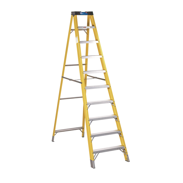 Fibreglass Step Ladder 9-Tread - EN 131 | FSL10