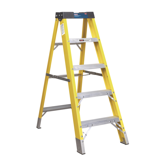 Fibreglass Step Ladder 4-Tread - EN 131 | FSL5