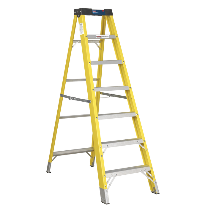 Fibreglass Step Ladder 6-Tread - EN 131 | FSL7