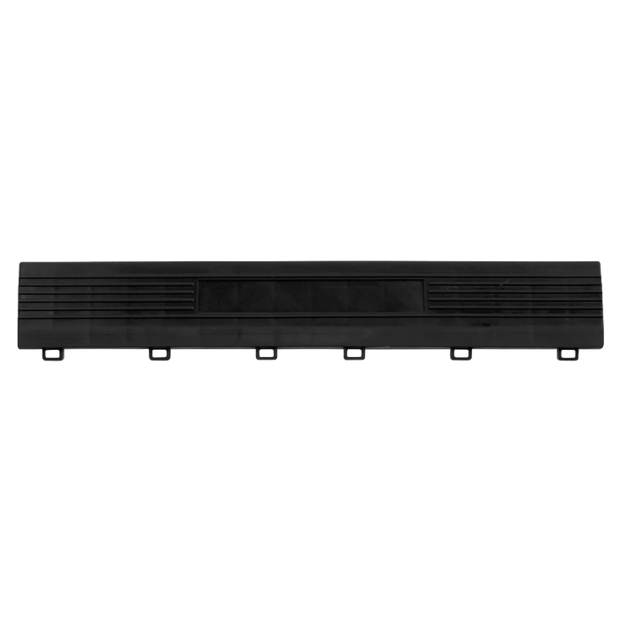 Polypropylene Floor Tile Edge 400 x 60mm, Black Female - Pack of 6 | FT3EBF