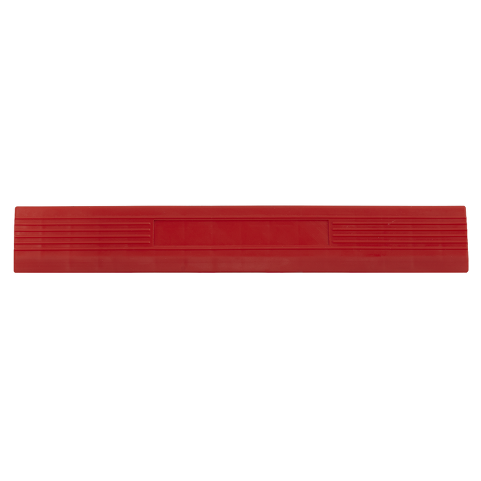 Polypropylene Floor Tile Edge 400 x 60mm, Red Male - Pack of 6 | FT3ERM
