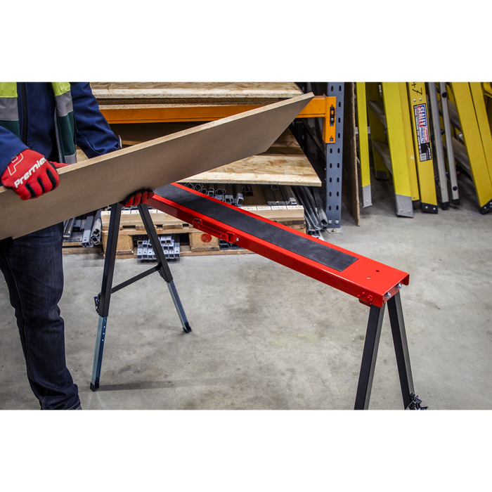 Fold Down Trestle with Adjustable Legs - Pair | FTAL12