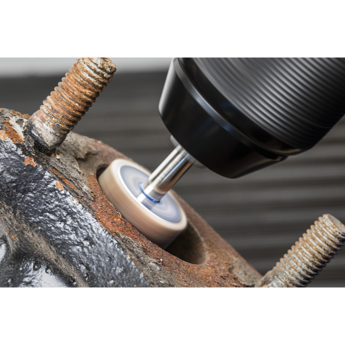25 x 10mm Abrasive Flap Wheel with 6mm Shaft 60Grit - Pack of 5 | FW2510605