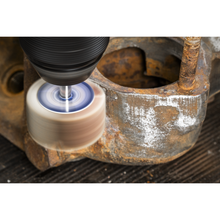40 x 20mm Abrasive Flap Wheel with 6mm Shaft 60Grit - Pack of 5 | FW4020605