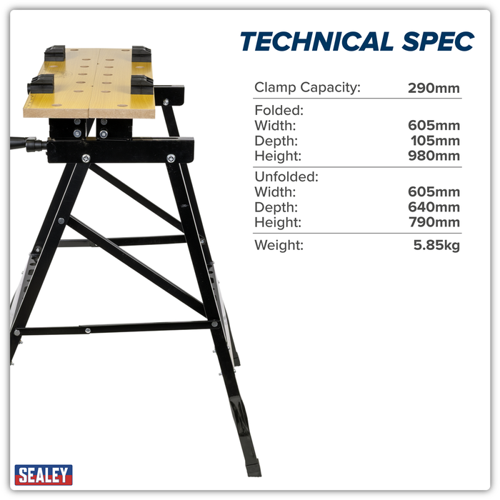 Tilt & Clamp Folding Workbench | FWB3