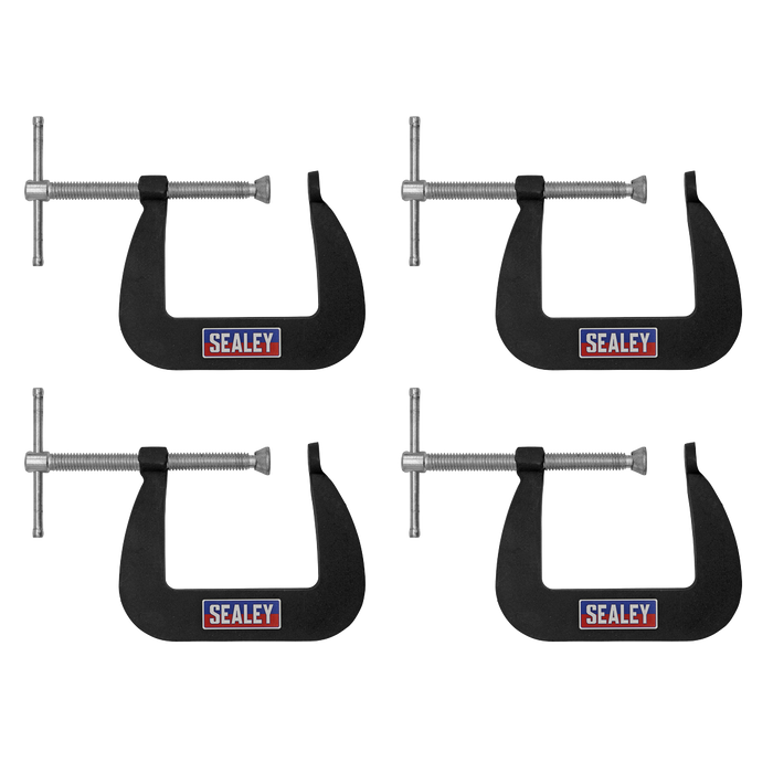 Junior C-Clamp Set 64 x 64mm 4pc | GCC01
