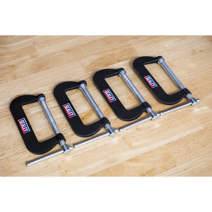 Junior C-Clamp Set 76 x 35mm 4pc | GCC02