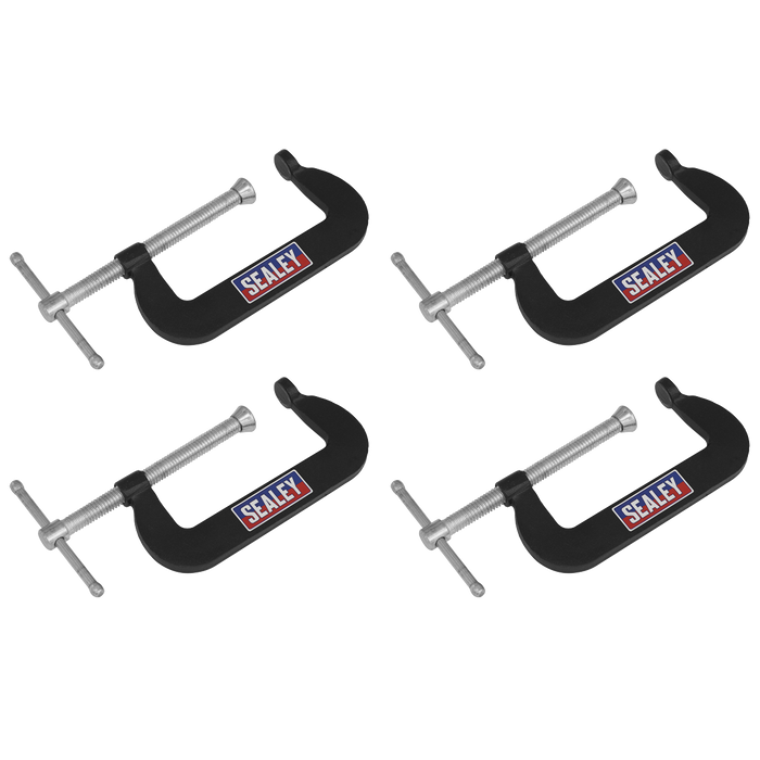 Junior C-Clamp Set 76 x 35mm 4pc | GCC02