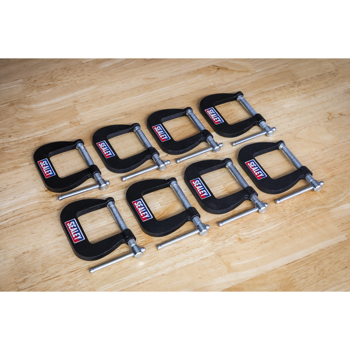 Junior C-Clamp Set 38 x 38mm 8pc | GCC03