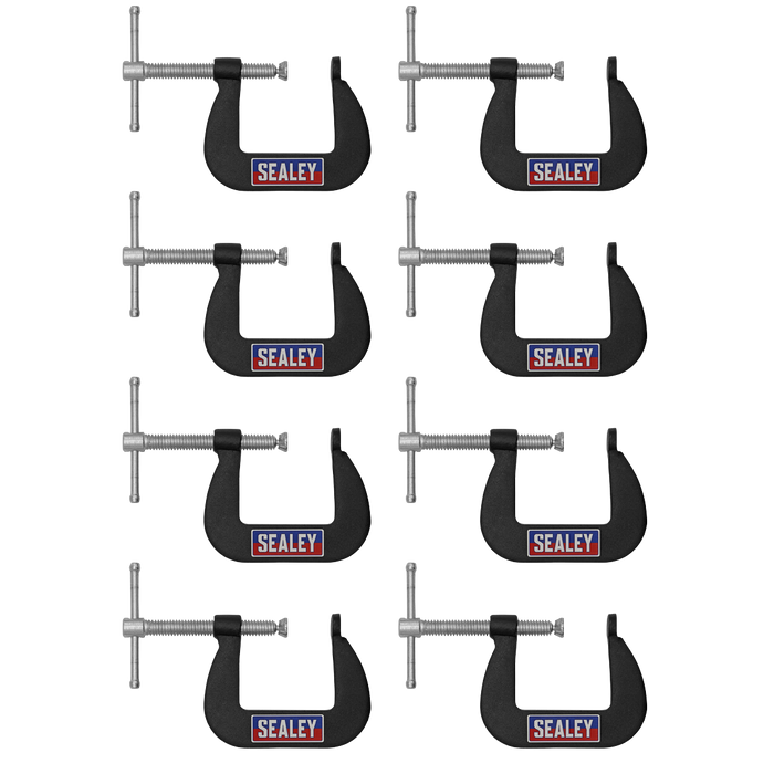 Junior C-Clamp Set 38 x 38mm 8pc | GCC03