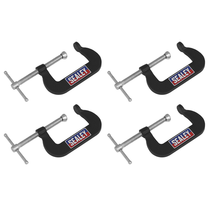 Junior C-Clamp Set 51 x 32mm 4pc | GCC06