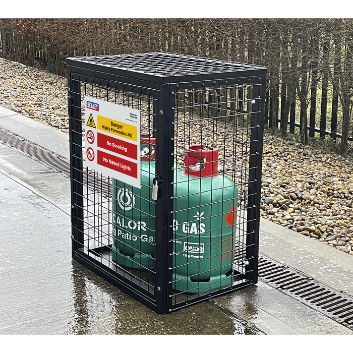 Gas Cylinder Safety Cage -  2 x 19kg | GCSC219