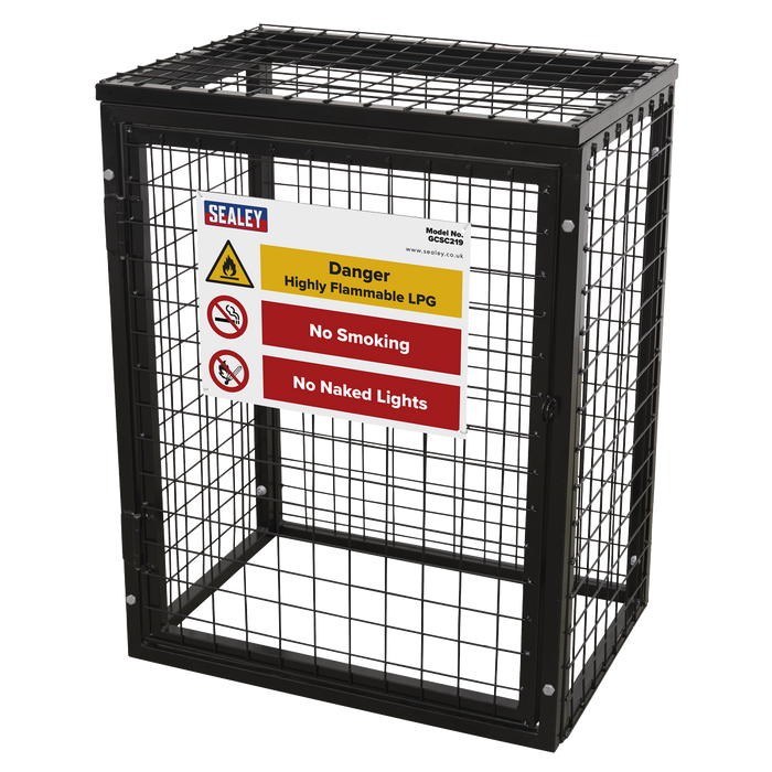 Gas Cylinder Safety Cage -  2 x 19kg | GCSC219