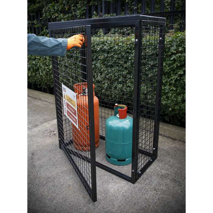 Gas Cylinder Safety Cage - 2 x 47kg | GCSC247