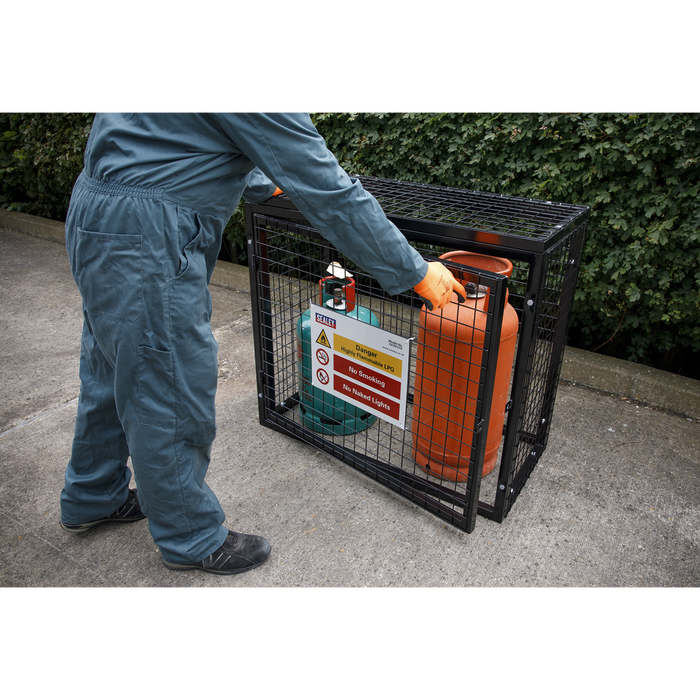Gas Cylinder Safety Cage - 3 x 19kg | GCSC319