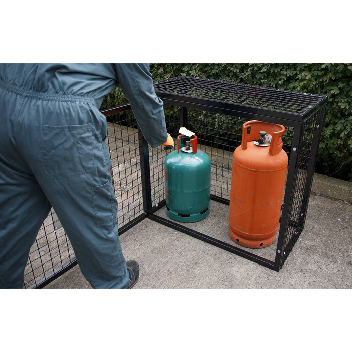 Gas Cylinder Safety Cage - 3 x 19kg | GCSC319