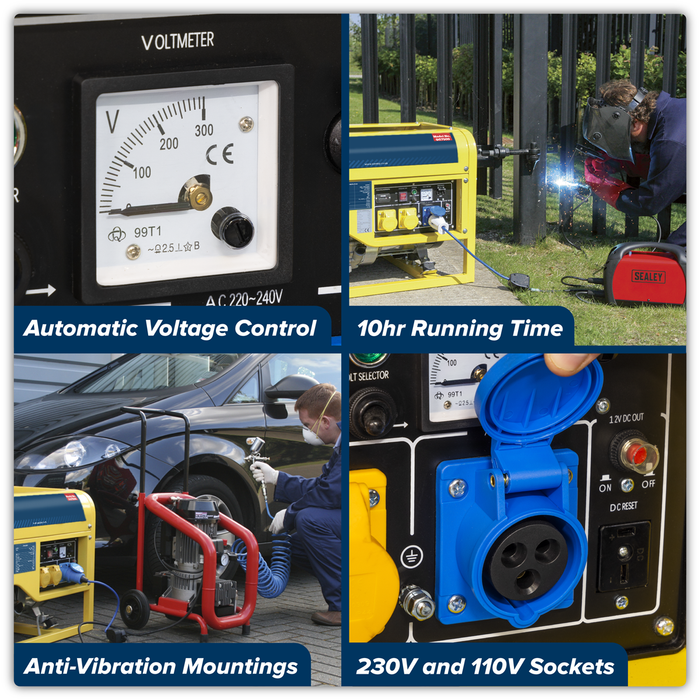 6000W Generator 13hp 4-Stroke Engine 110/230V | GG7500