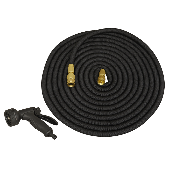 Ø17mm Expandable Garden Hose Black 15m Premium | GH15E