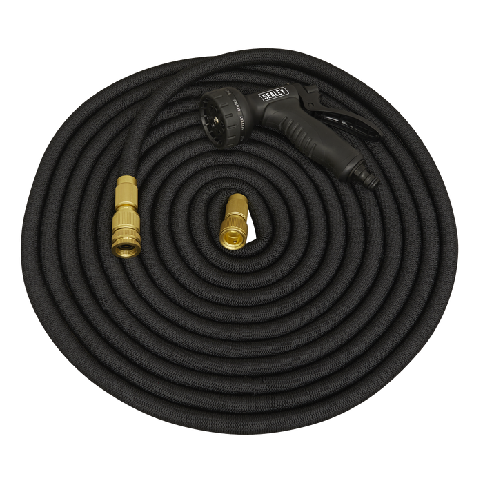 Ø17mm Expandable Garden Hose Black 30m Premium | GH30E