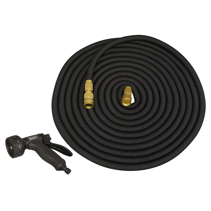 Ø17mm Expandable Garden Hose Black 30m Premium | GH30E