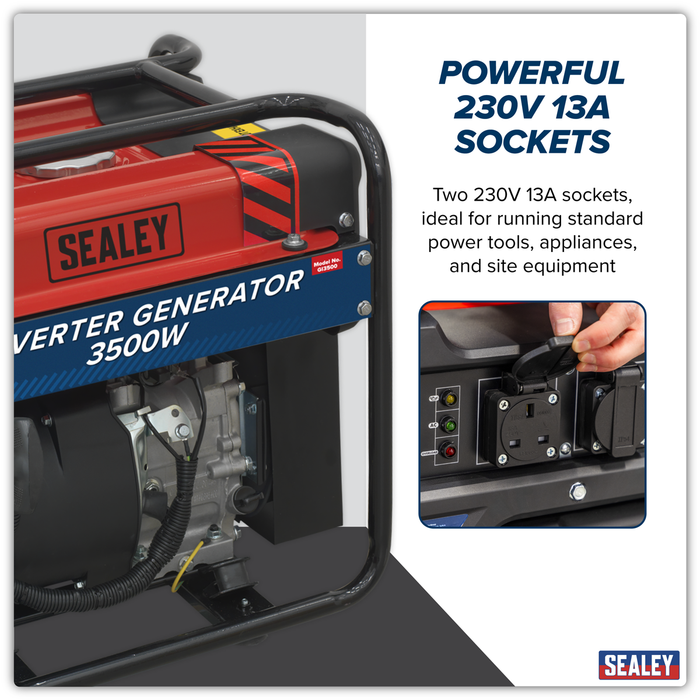 3500W Inverter Generator 4-Stroke Engine 230V | GI3500