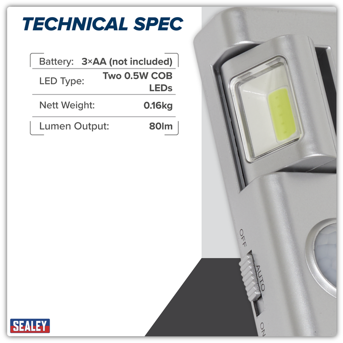 Auto Light with PIR Sensor 1W COB LED | GL93