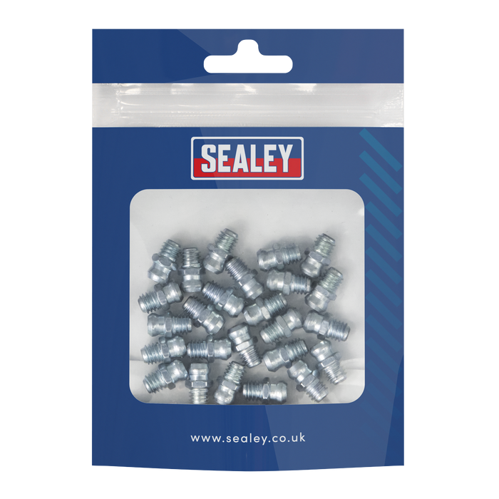 Straight Grease Nipple 6 x 1mm - Pack of 25 | GNM19