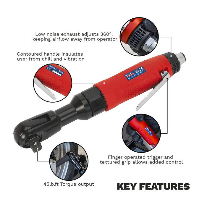 Generation Air Ratchet Wrench 1/2"Sq Drive | GSA21