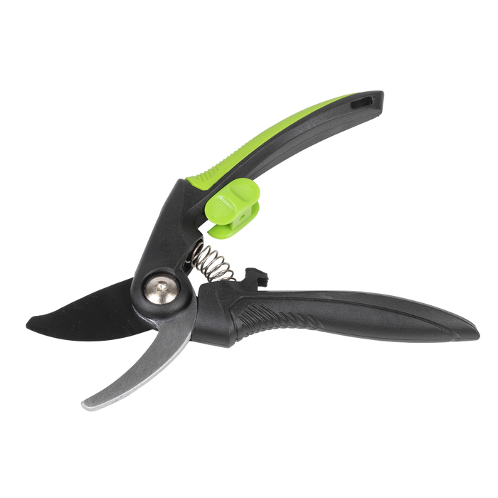 Bypass Secateurs with Soft Grip Handle, Safety Lock & Carbon Steel Blade, 208mm | GTSG001