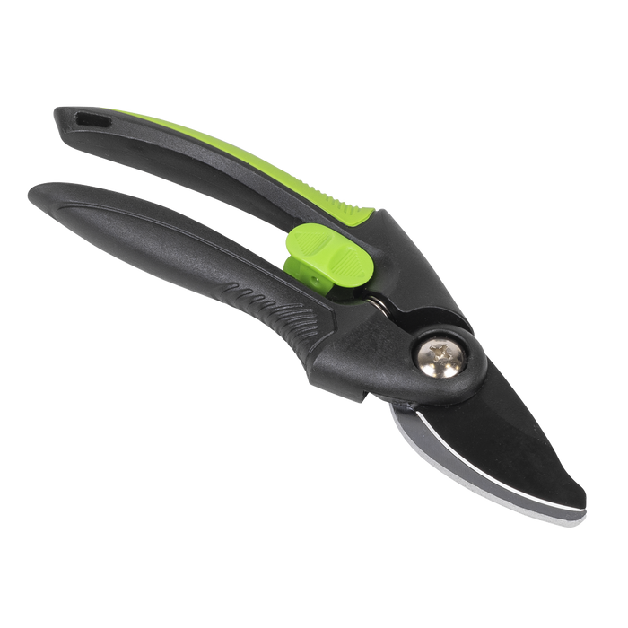 Bypass Secateurs with Soft Grip Handle, Safety Lock & Carbon Steel Blade, 208mm | GTSG001