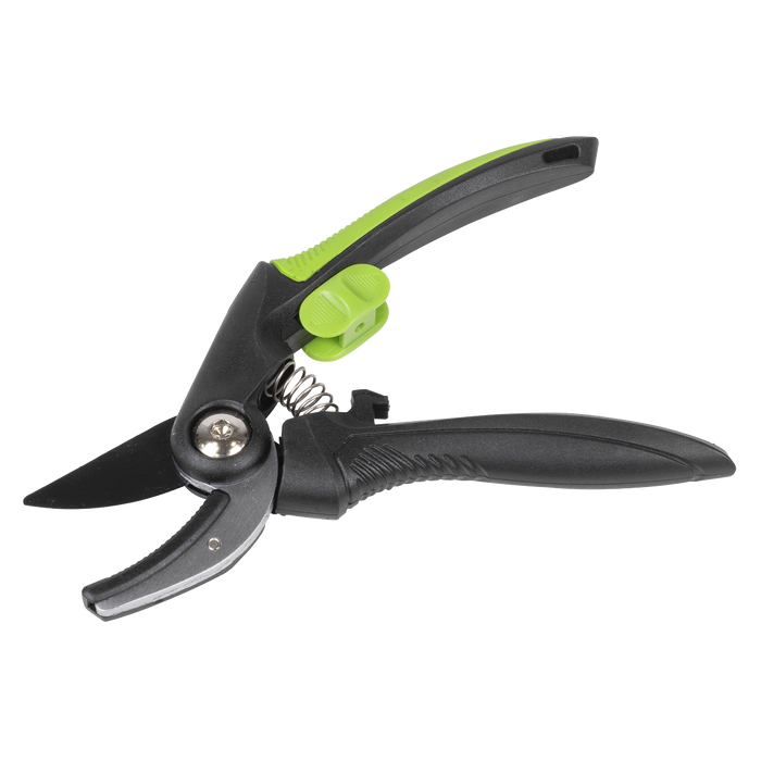 Anvil Secateurs with Soft Grip Handle, Safety Lock & Carbon Steel Blade, 208mm | GTSG002