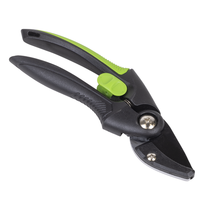 Anvil Secateurs with Soft Grip Handle, Safety Lock & Carbon Steel Blade, 208mm | GTSG002