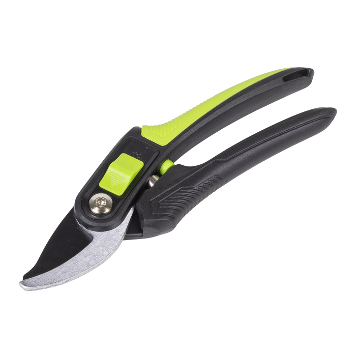 Bypass Secateurs with Soft Grip Handle, 3-Stage Safety Lock & Carbon Steel Blade, 220mm | GTSG004