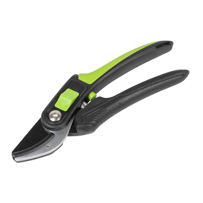 Anvil Secateurs with Soft Grip Handle, 3-Stage Safety Lock & Carbon Steel Blade, 220mm | GTSG005
