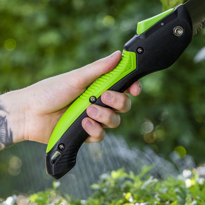 Folding Pruning Saw with Soft Grip Handle, 2 Cutting Positions & Carbon Steel Blade, 233mm | GTSG006