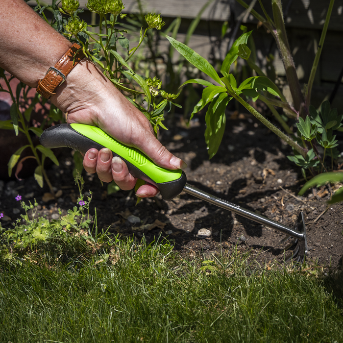 Hand Rake with Soft Grip Handle & Stainless Steel Tines 310mm | GTSG010