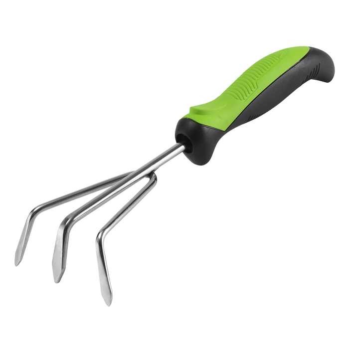 Hand Cultivator with Soft Grip Handle & Stainless Steel Tines | GTSG011