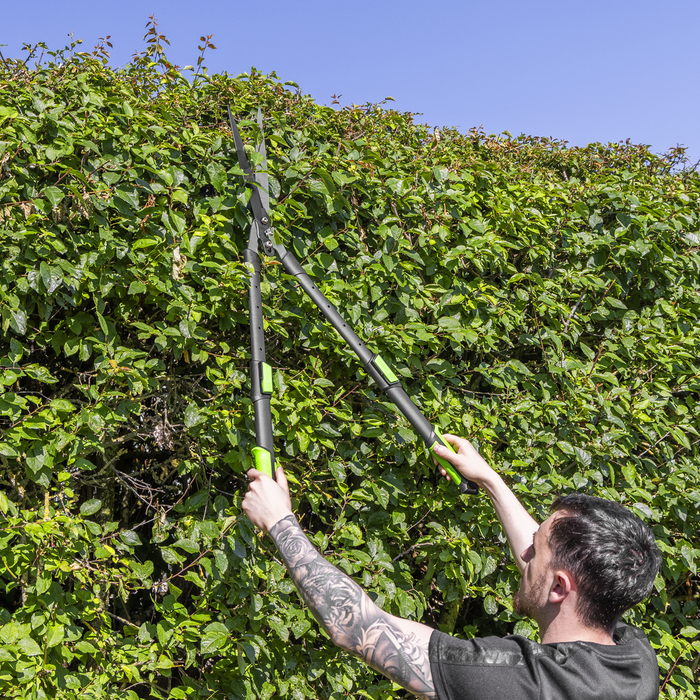 Telescopic Hedge Shears with Soft Grip Handle & Carbon Steel Blade | GTSG019