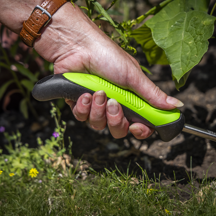 2-In-1 Garden Hand Tool with Soft Grip Handle & Stainless Steel Tines/Blade | GTSG022