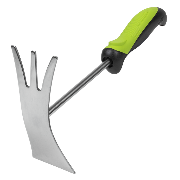 2-In-1 Garden Hand Tool with Soft Grip Handle & Stainless Steel Tines/Blade | GTSG022
