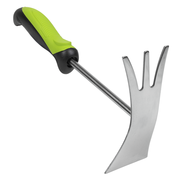 2-In-1 Garden Hand Tool with Soft Grip Handle & Stainless Steel Tines/Blade | GTSG022