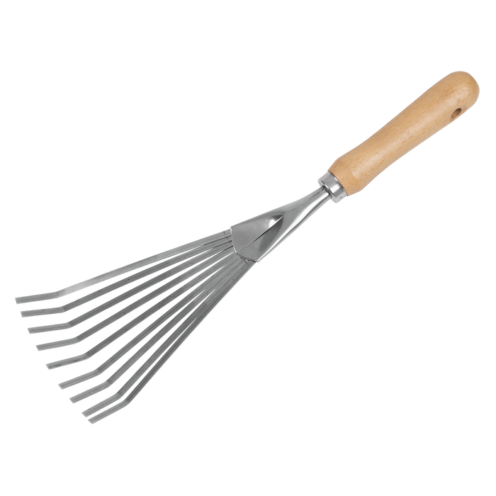 Premier Leaf Hand Rake with Ash Handle & Stainless Steel Tines | GTWH001
