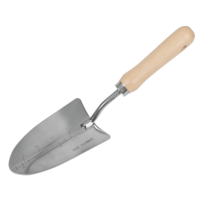 Premier Hand Trowel Hand Trowel with Ash Handle & Stainless Steel Blade | GTWH003