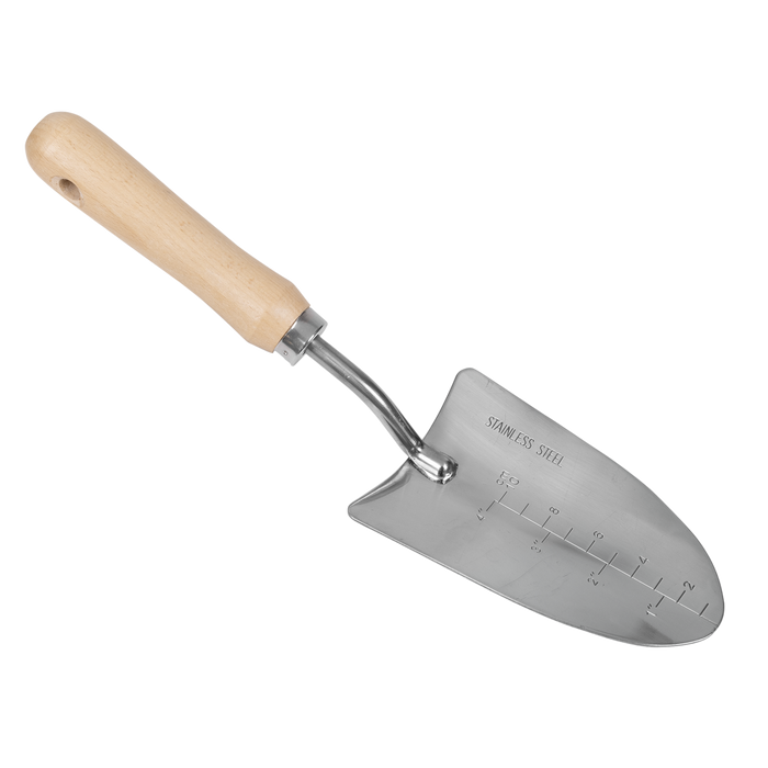Premier Hand Trowel Hand Trowel with Ash Handle & Stainless Steel Blade | GTWH003