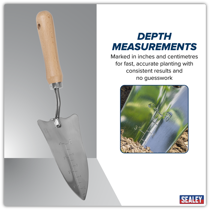 Premier Slim Head Trowel with Ash Handle & Stainless Steel Blade | GTWH004