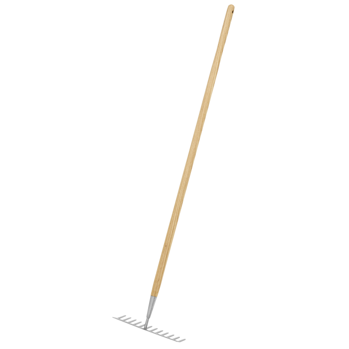 Premier Garden Rake with Long Ash Handle & Stainless Steel Tines | GTWH011